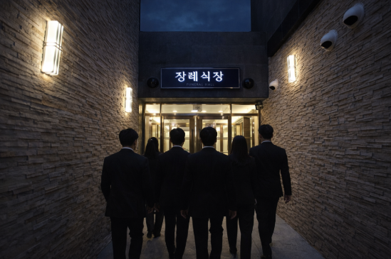 아빠를 떠나보낸 뒤 장례라는 현실이 코 앞에 있었습니다