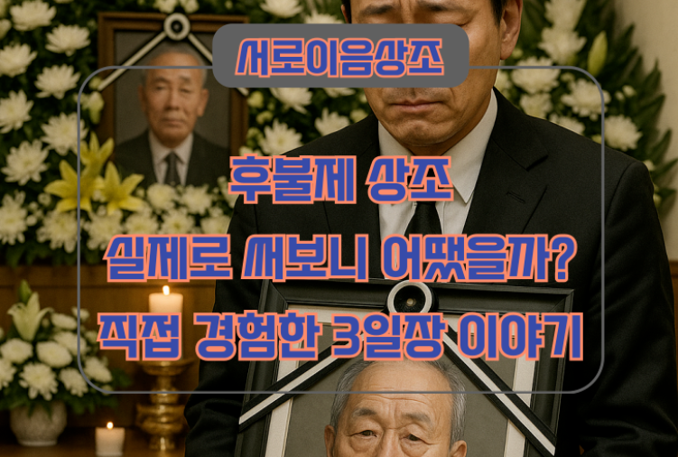 후불제 상조 실제로 써보니 어땠을까? 직접 경험한 3일장 이야기