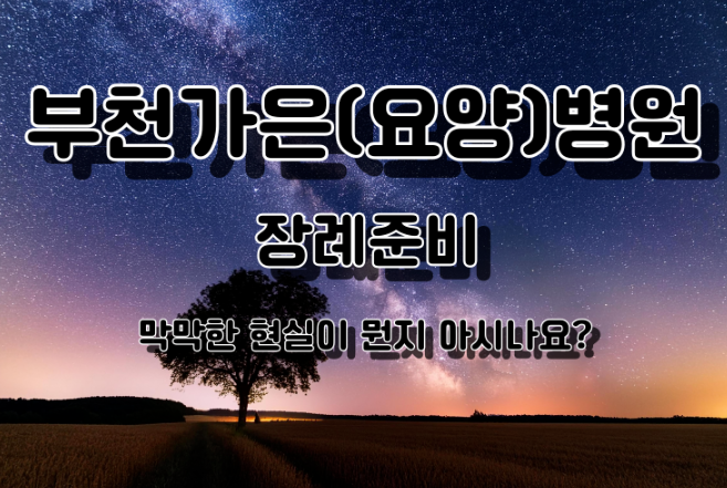 부천 요양병원 장례준비 비용 상조회사 없이 진행하면 어떻게될까요?