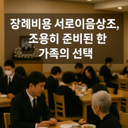 장례비용 서로이음상조 조용히 준비된 한 가족의 선택