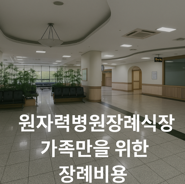 원자력병원장례식장 가족만을 위한 현실적인 장례비용