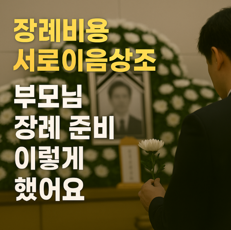 장례비용 서로이음상조 부모님 장례준비 이렇게 했어요