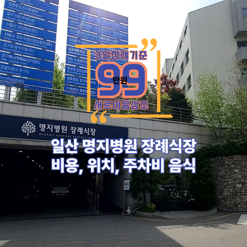 일산 명지병원 장례식장 비용, 위치, 주차비 음식